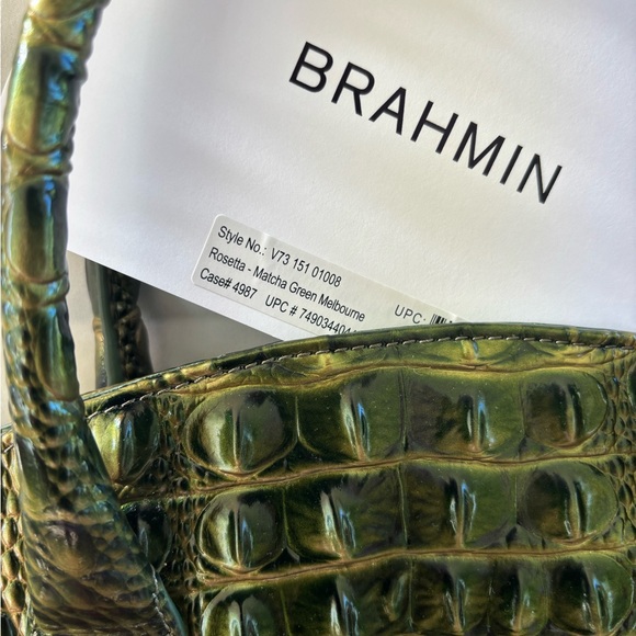 Brahmin Olive Crocodile Embossed Clutch - Picture 4 of 4